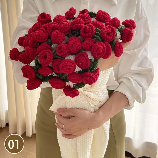 Gehaakte Rozen Deken